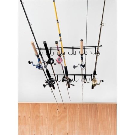 RACKEM RACKS RackEm Racks 7009 Overhead 12 Rod Fishing Rod Rack 7009